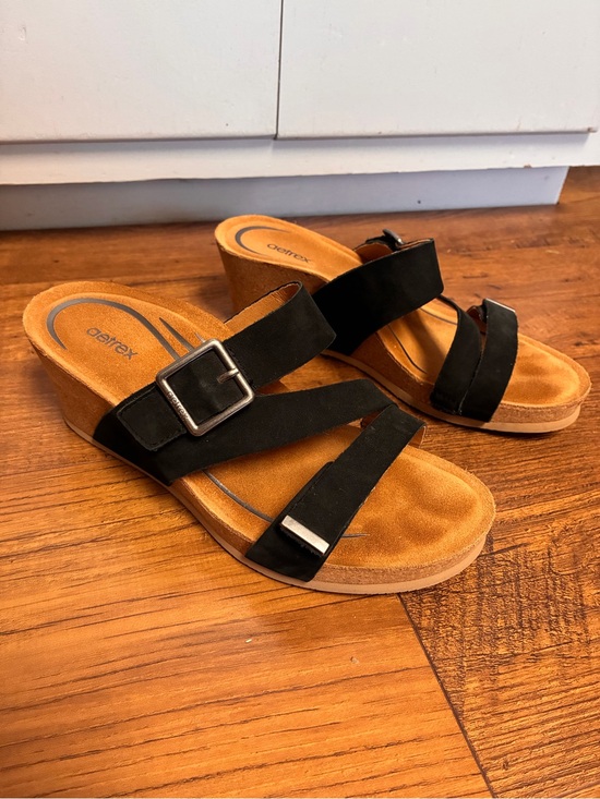Aetrex Shoes - Aetrex Women's Kimmy Arch Support Wedge Sandals 37/7